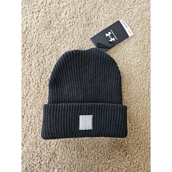 Under Armour Women's Multi-Hair Knit Beanie One Size Black Hat NEW $28 - Picture 1 of 4